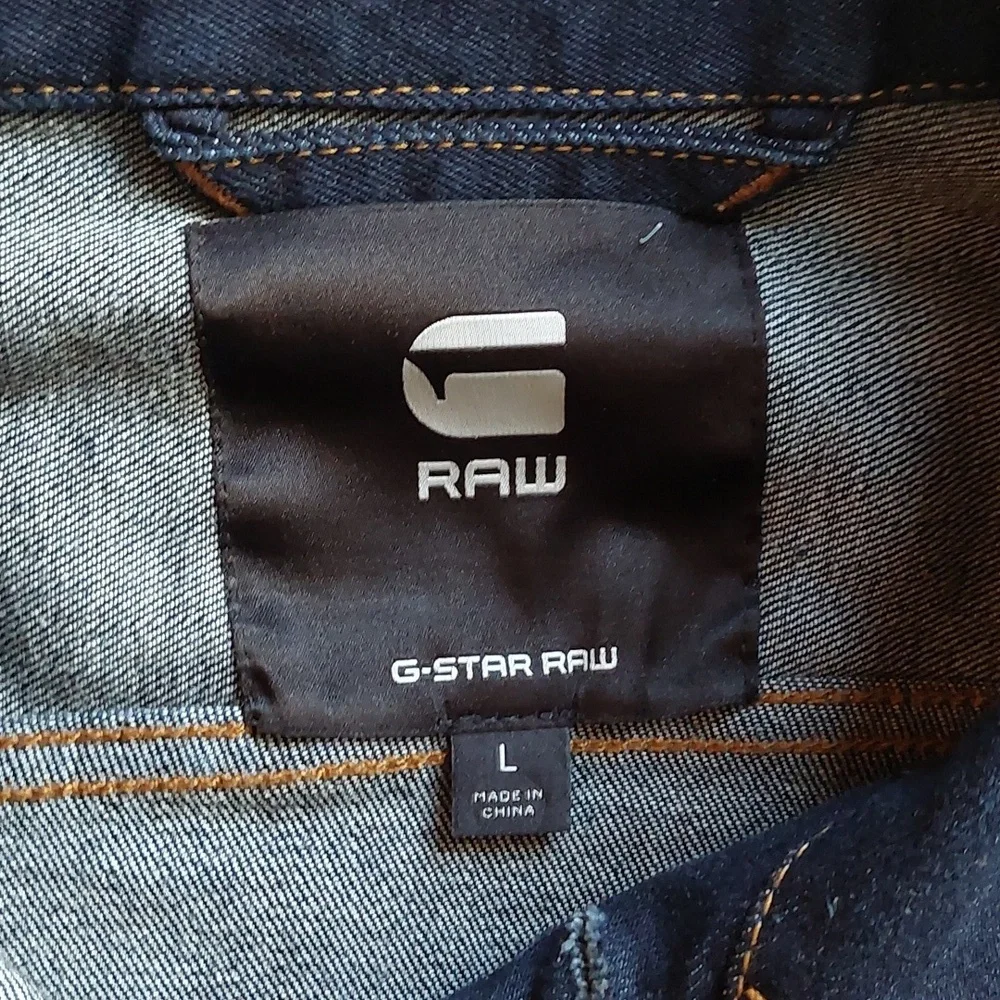 G-Star Raw Dark Denim Jacket Sz L